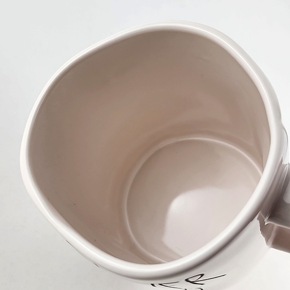 ⭐️2/ $50⭐️ Rae Dunn Artisan Collection White Mug FLOWER CHILD Large Letters - Picture 6 of 10